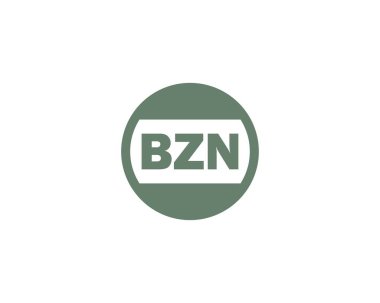BZN Logo tasarım vektör şablonu. BZN