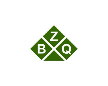 BZQ logo tasarım vektör şablonu. BZQ