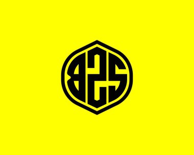 BZS logo tasarım vektör şablonu. BZS