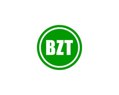 BZT Logo tasarım vektör şablonu. BZT