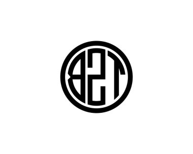 BZT Logo tasarım vektör şablonu. BZT