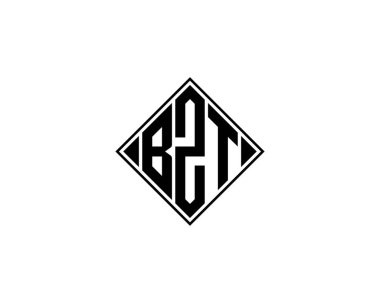 BZT Logo tasarım vektör şablonu. BZT