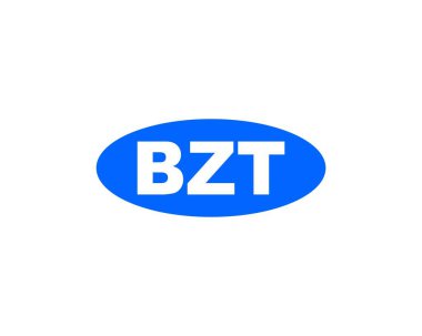 BZT Logo tasarım vektör şablonu. BZT