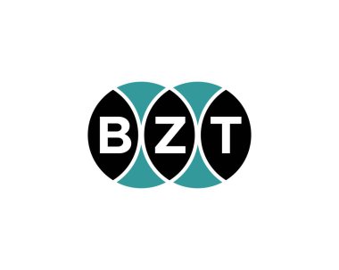 BZT Logo tasarım vektör şablonu. BZT