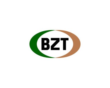 BZT Logo tasarım vektör şablonu. BZT