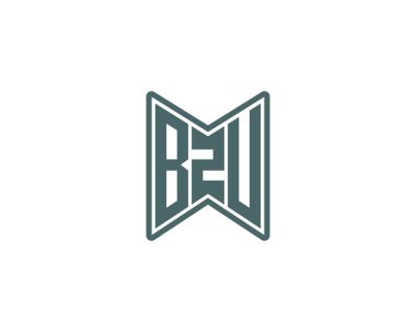 BZU logo tasarım vektör şablonu. BZU