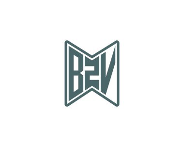BZV logo tasarım vektör şablonu. BZV