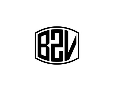 BZV logo tasarım vektör şablonu. BZV