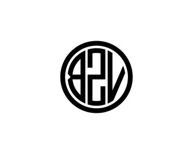 BZV logo tasarım vektör şablonu. BZV