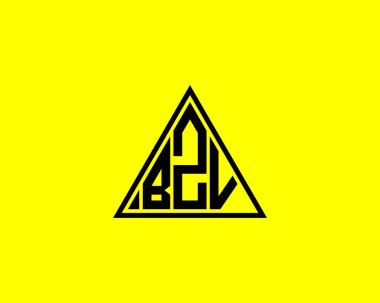 BZV logo tasarım vektör şablonu. BZV