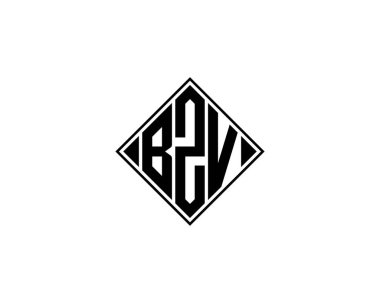 BZV logo tasarım vektör şablonu. BZV