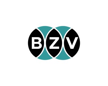 BZV logo tasarım vektör şablonu. BZV