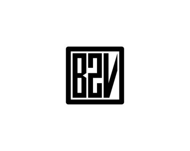 BZV logo tasarım vektör şablonu. BZV