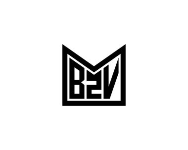 BZV logo tasarım vektör şablonu. BZV