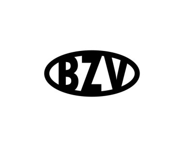 BZV logo tasarım vektör şablonu. BZV