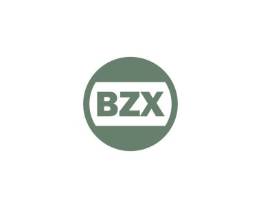 BZX logo tasarım vektör şablonu. BZX