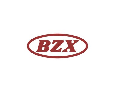 BZX logo tasarım vektör şablonu. BZX