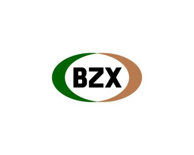 BZX logo tasarım vektör şablonu. BZX