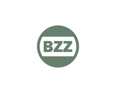 BZZ Logo tasarım vektör şablonu. BZZ