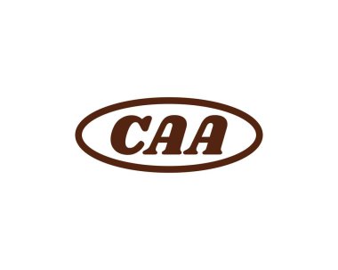 CAA logo tasarım vektör şablonu. CAA