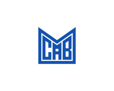 CAB Logo tasarım vektör şablonu. CAB