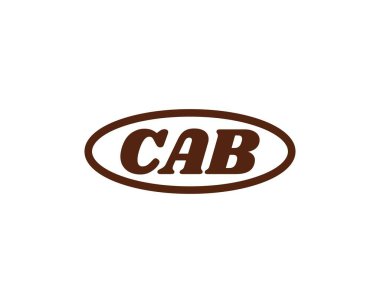 CAB Logo tasarım vektör şablonu. CAB