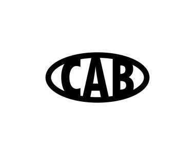 CAB Logo tasarım vektör şablonu. CAB