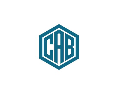 CAB Logo tasarım vektör şablonu. CAB