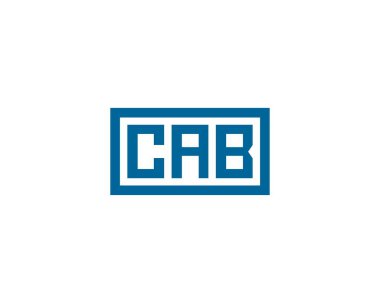 CAB Logo tasarım vektör şablonu. CAB