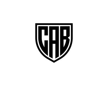 CAB Logo tasarım vektör şablonu. CAB