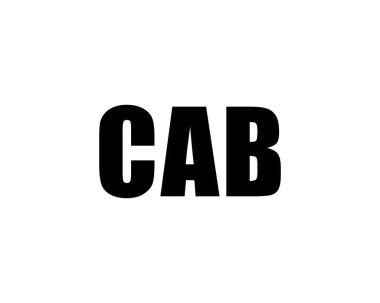 CAB Logo tasarım vektör şablonu. CAB