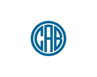 CAB Logo tasarım vektör şablonu. CAB