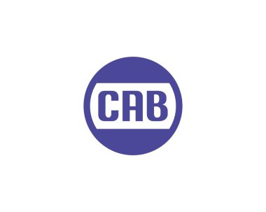 CAB Logo tasarım vektör şablonu. CAB