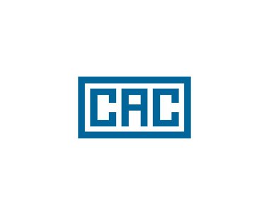 CAC Logo tasarım vektör şablonu. CAC