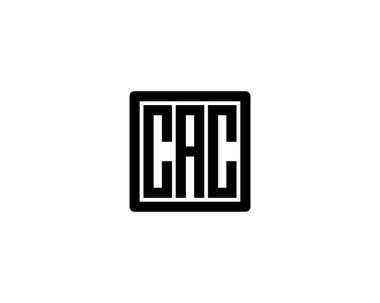 CAC Logo tasarım vektör şablonu. CAC