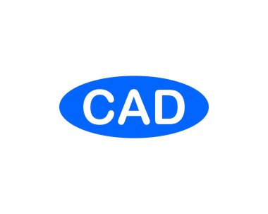 CAD logo tasarım vektör şablonu. CAD