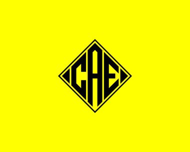 CAE logo tasarım vektör şablonu. CAE