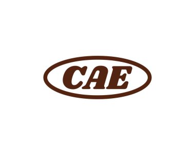 CAE logo tasarım vektör şablonu. CAE