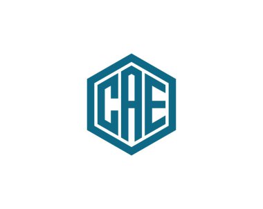 CAE logo tasarım vektör şablonu. CAE