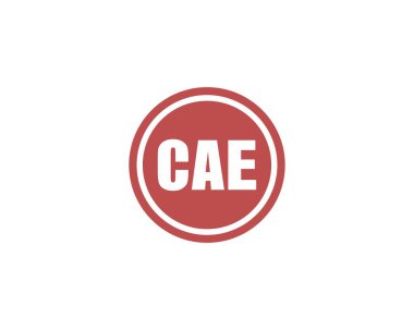 CAE logo tasarım vektör şablonu. CAE