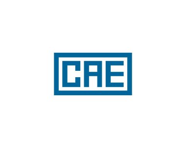 CAE logo tasarım vektör şablonu. CAE