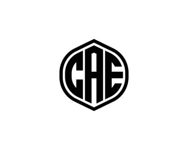 CAE logo tasarım vektör şablonu. CAE