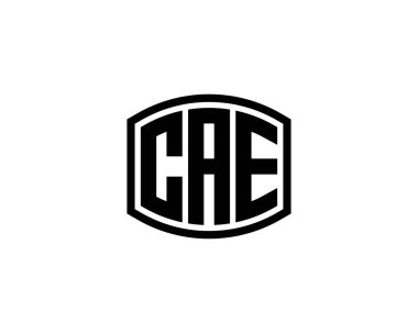 CAE logo tasarım vektör şablonu. CAE