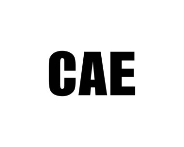 CAE logo tasarım vektör şablonu. CAE