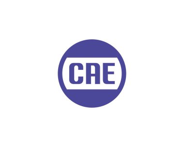 CAE logo tasarım vektör şablonu. CAE