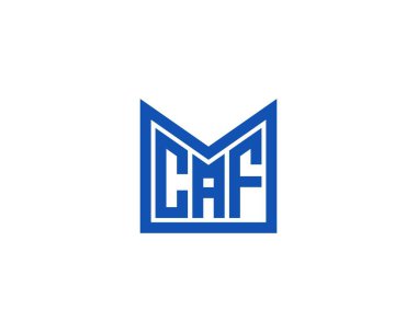 CAF Logo tasarım vektör şablonu. CAF