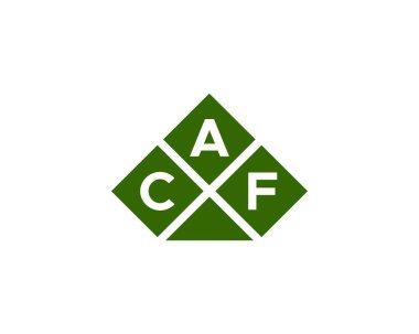 CAF Logo tasarım vektör şablonu. CAF