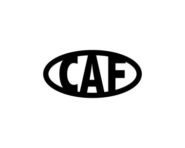 CAF Logo tasarım vektör şablonu. CAF