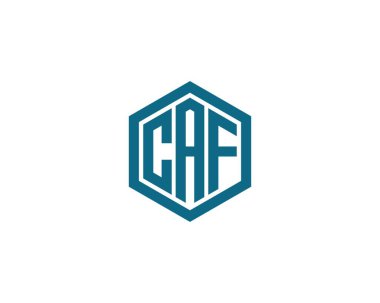 CAF Logo tasarım vektör şablonu. CAF