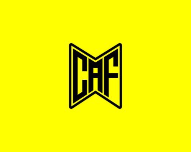 CAF Logo tasarım vektör şablonu. CAF